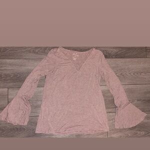 American Eagle Size Medium Soft & Sexy Long Sleeved Tee Flare Sleeves Striped